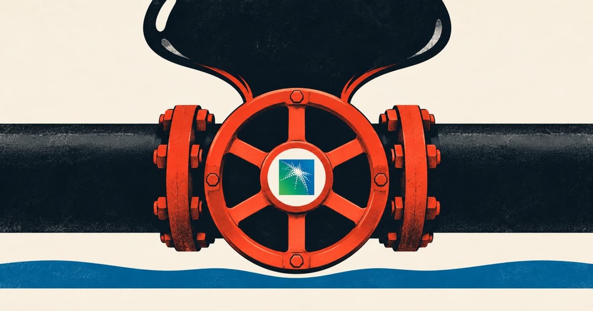 Editorial illustration for Dated Brent Premium Hits $26 as Saudi Aramco Cuts Europe Supply