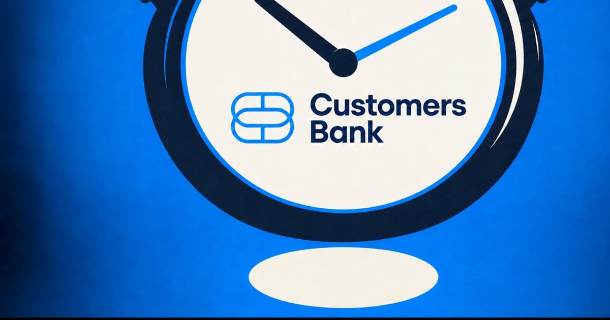Editorial illustration for Customers Bancorp (CUBI) AI Agents Save 76,000 Hours Across the Bank