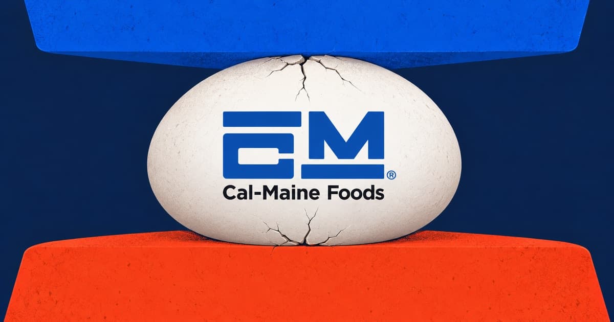 Editorial illustration for Cal-Maine (CALM) Q1 FY2027 Results: Egg Loss Widens to $71 Million
