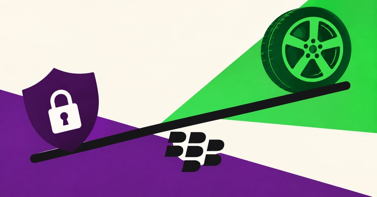 Editorial illustration for BlackBerry (BB) Q2 FY2027 earnings: QNX royalties drive beat, raise outlook